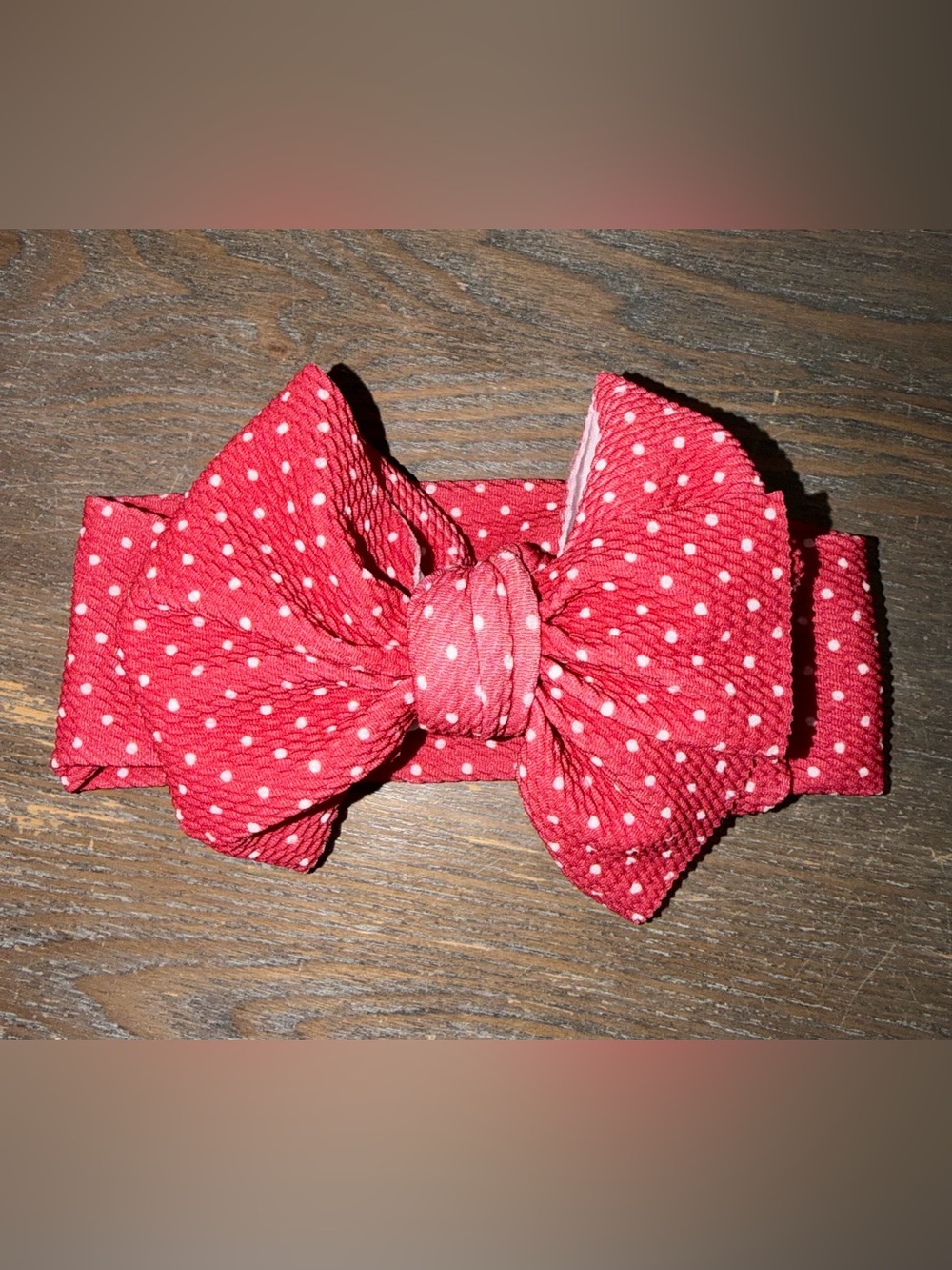 Gigi and Max Ivy Dot Headwrap Bow (singular bow listing)